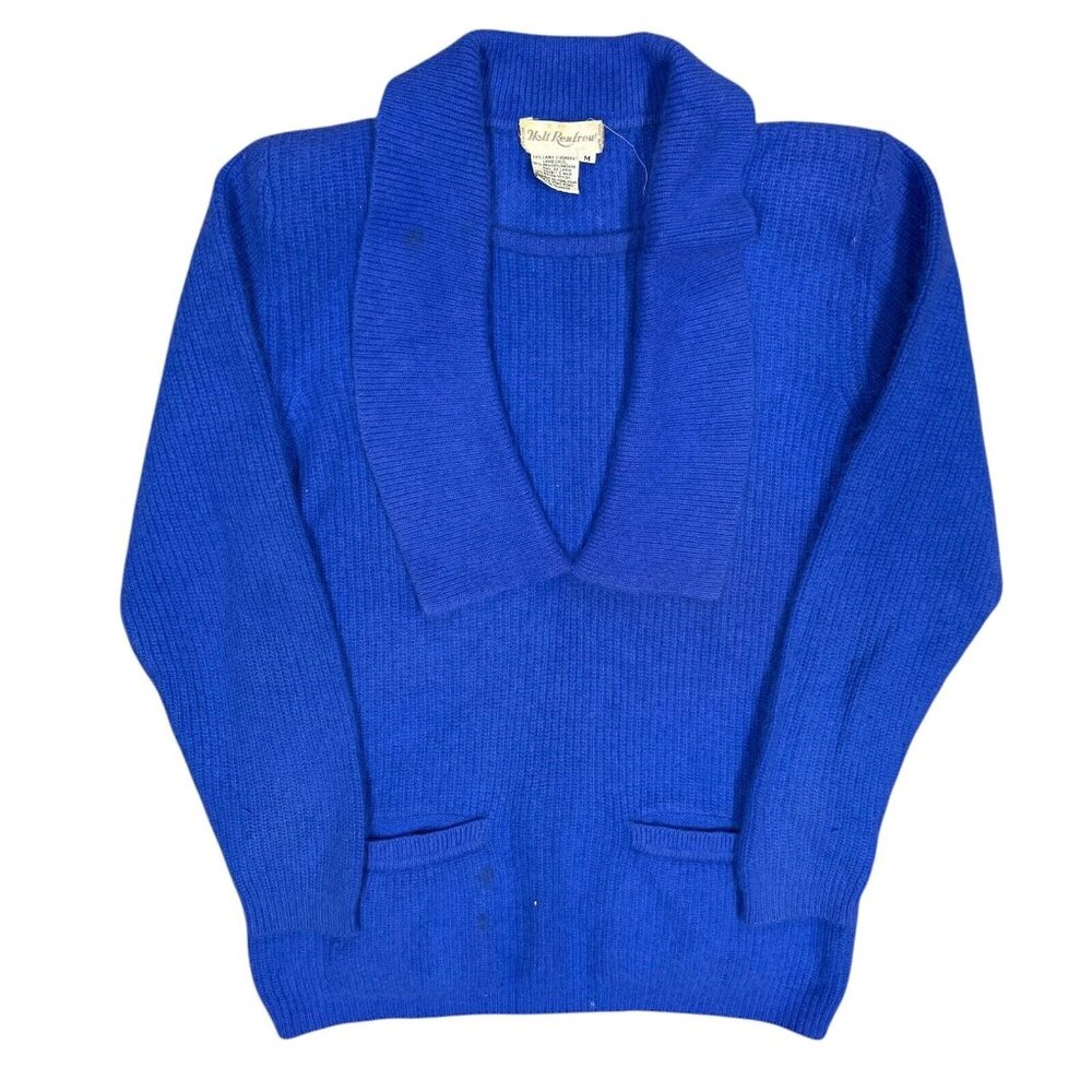 Vintage Holt Renfrew Lambswool Angora Rabbit Hair Knit Sweater Medium